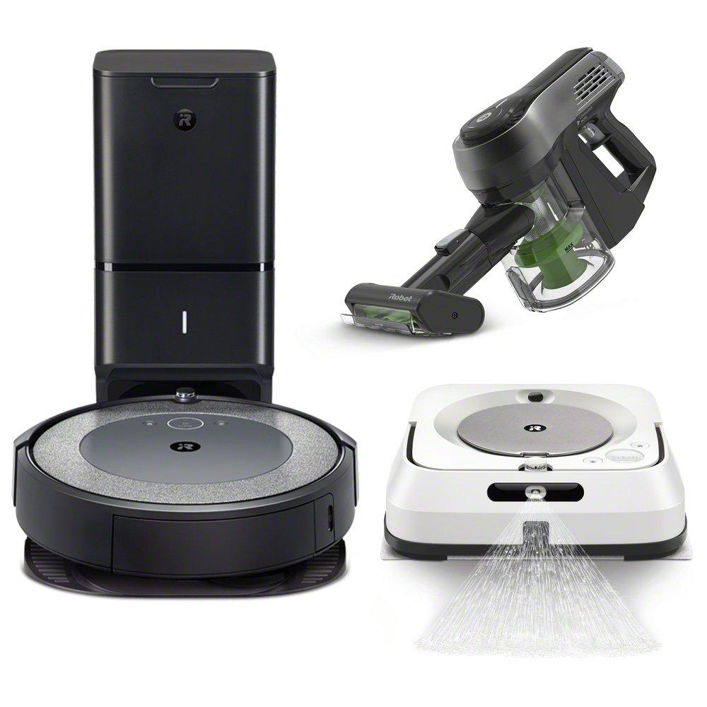 Roomba® I3+ Robot Vacuum, Braava Jet® M6 Robot Mop & H1 Handheld Vacuum Bundle