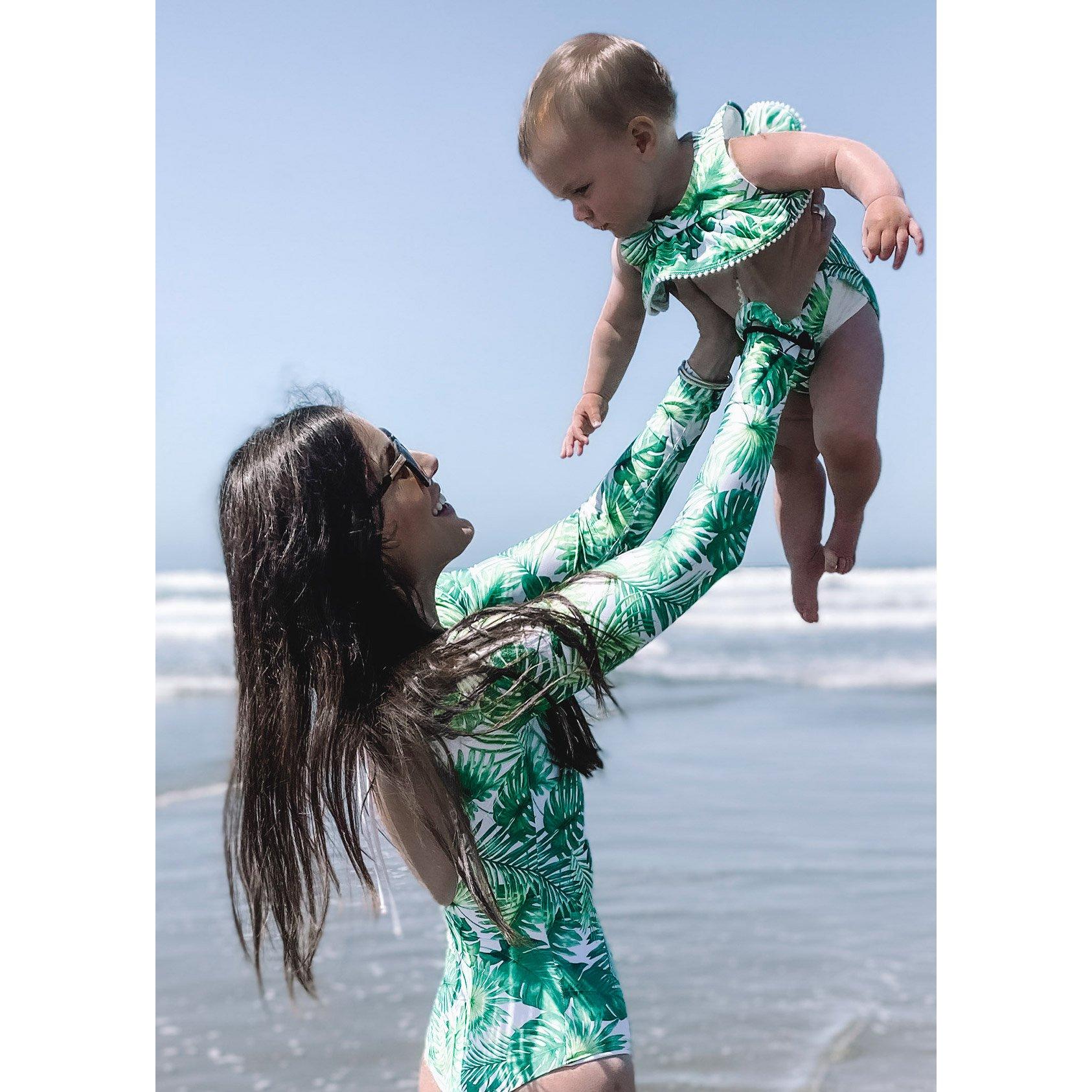 Palm Ruffle 2-Piece Swimsuit image number 5