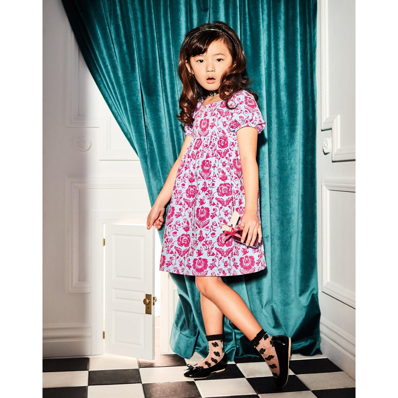 floral puff sleeve ruffle dress janie and jack