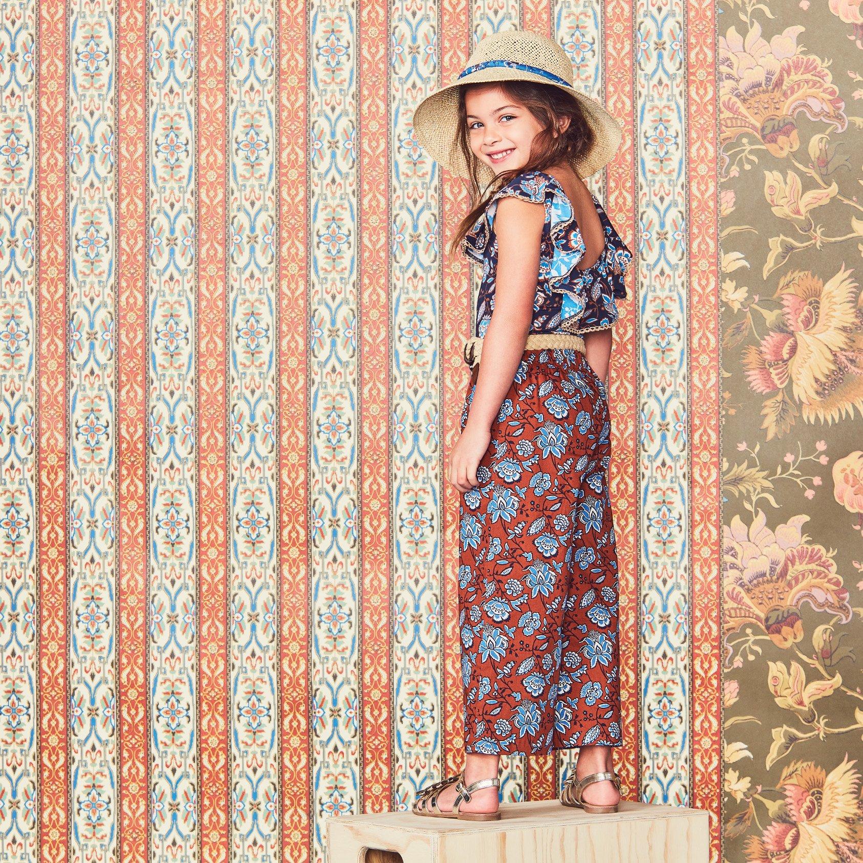 Paisley Floral Wide Leg Pant image number 3