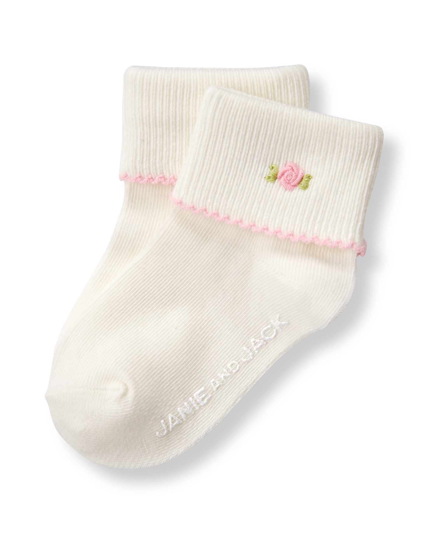 Embroidered Rose Sock image number 0