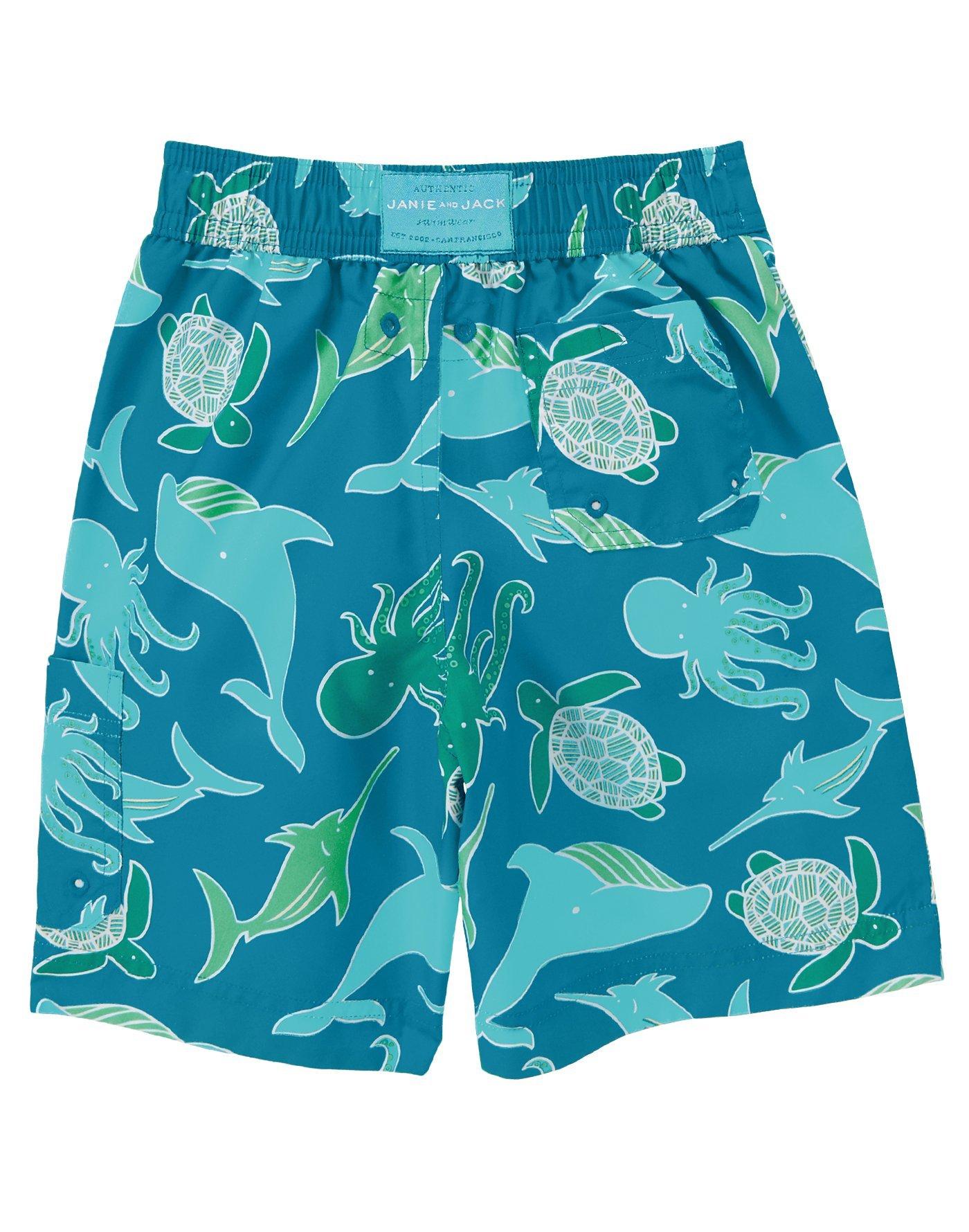 Sea Creatures Swim Trunk image number 1