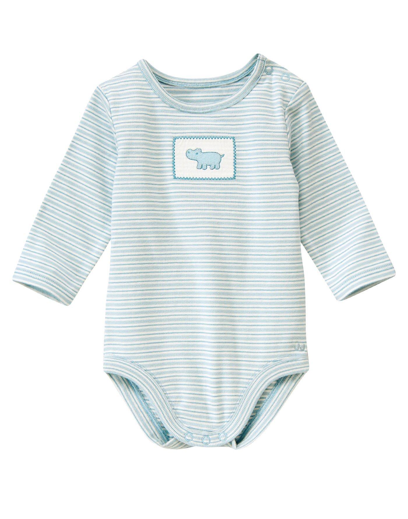 Hippo Stripe Bodysuit image number 0
