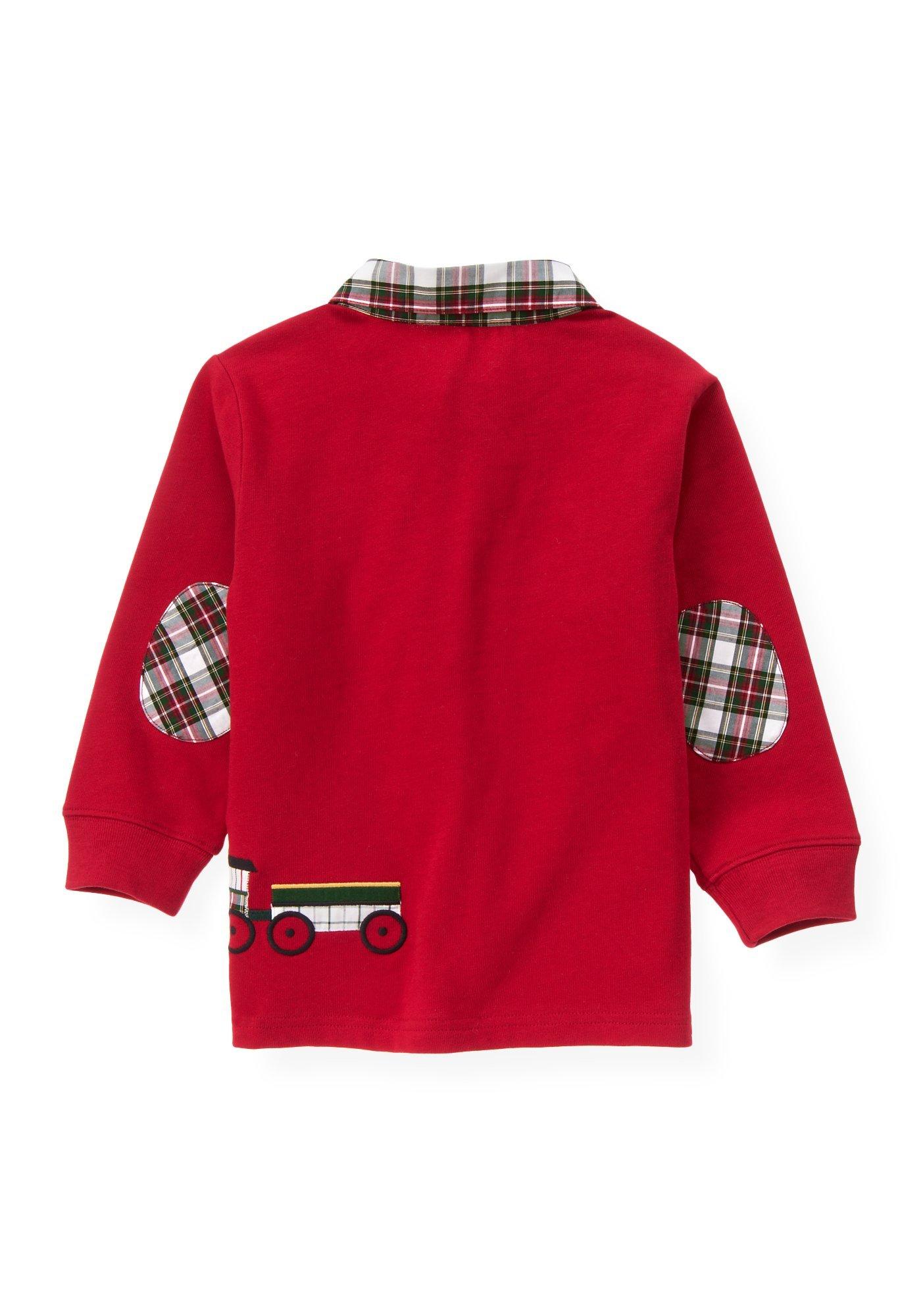 Train Plaid Collar Rugby Shirt image number 1