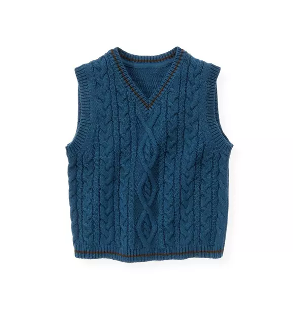 Cable Sweater Vest image number 0