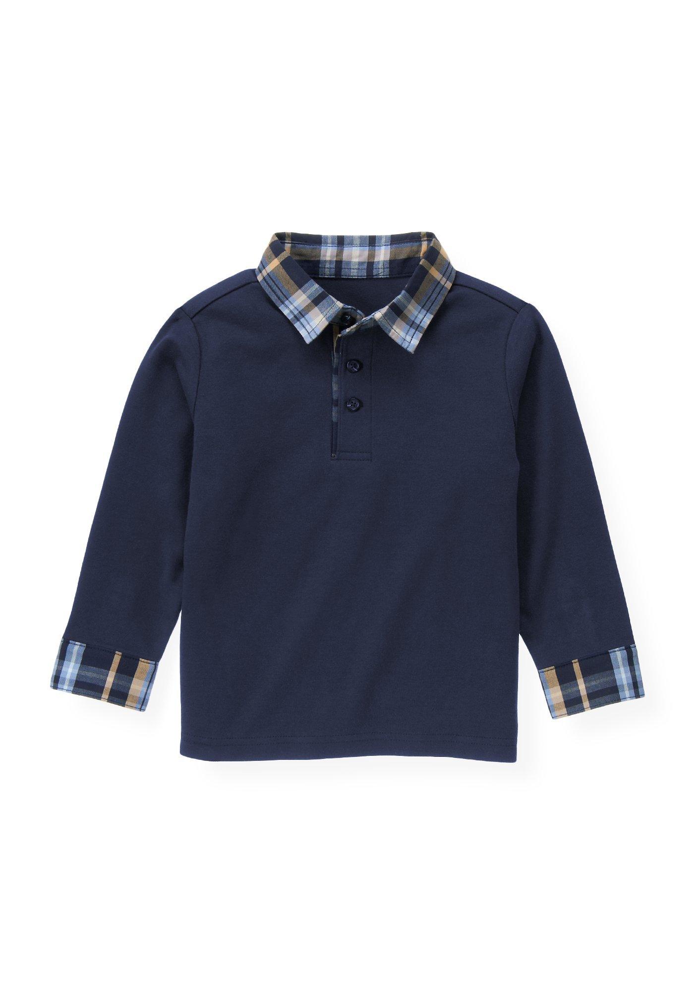 Plaid Collar Polo Shirt image number 0