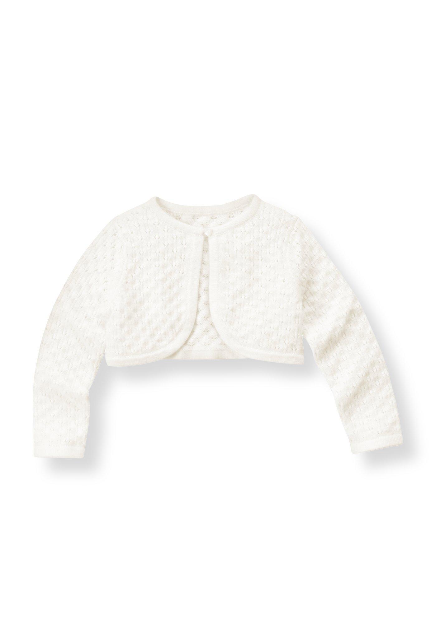 Pointelle Crop Cardigan image number 0
