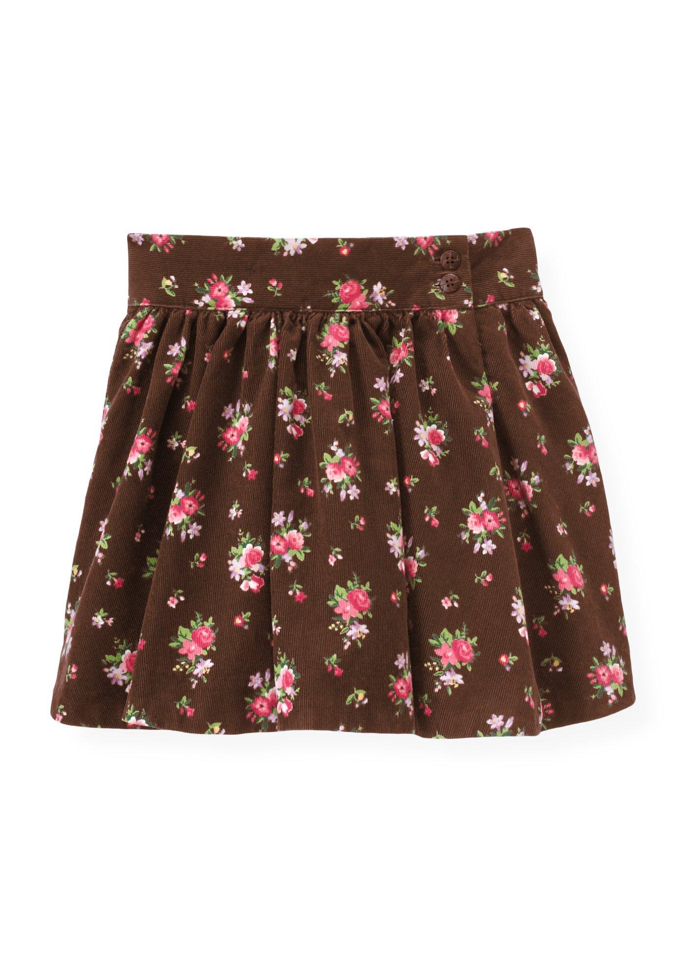 Floral Corduroy Skirt image number 0