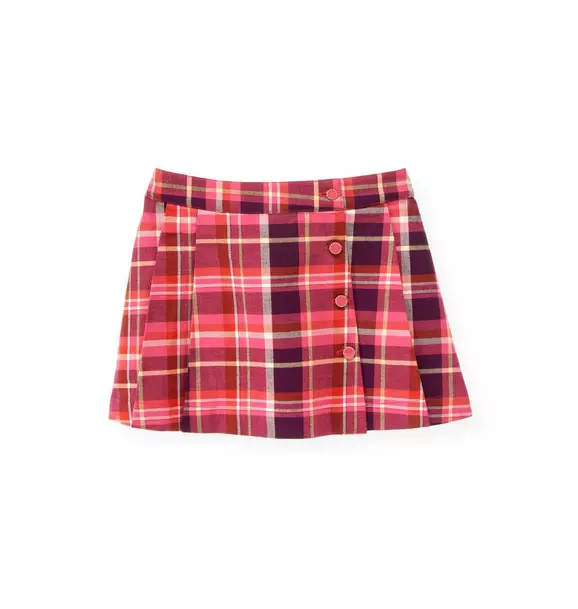 Button Plaid Skirt image number 0