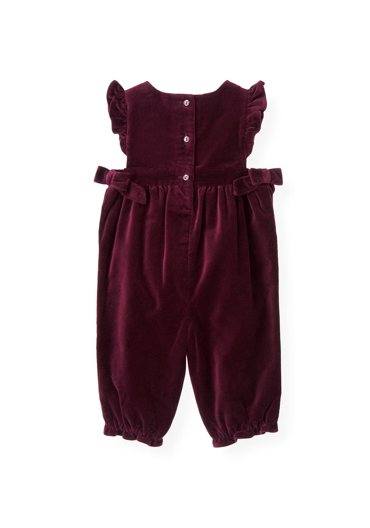 Hand-Embroidered Velveteen Overall image number 1