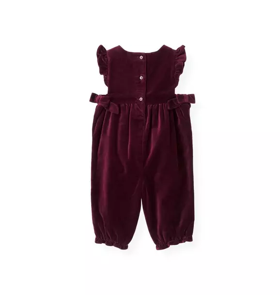 Hand-Embroidered Velveteen Overall image number 1
