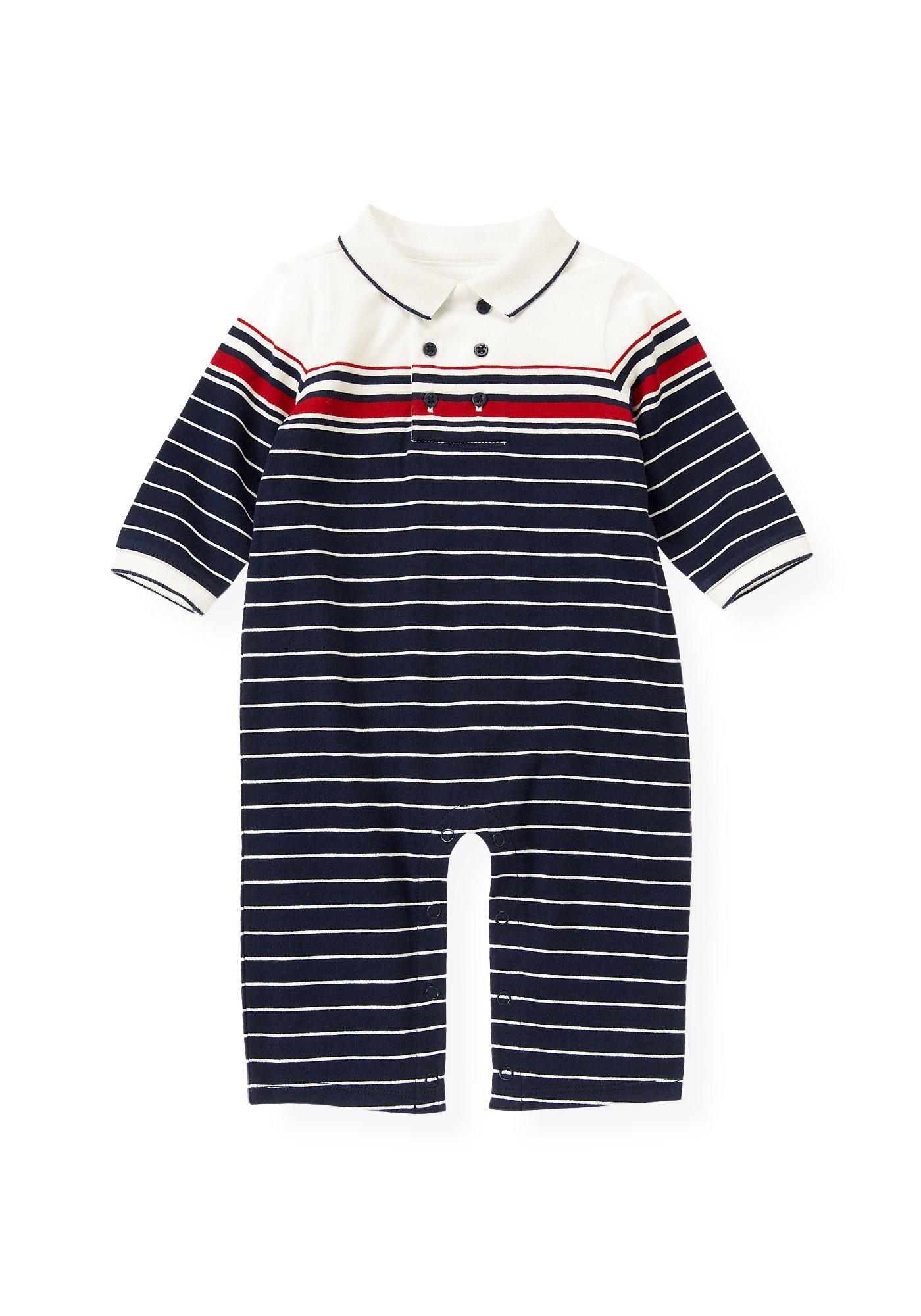 Engineer Stripe Polo One-Piece image number 0