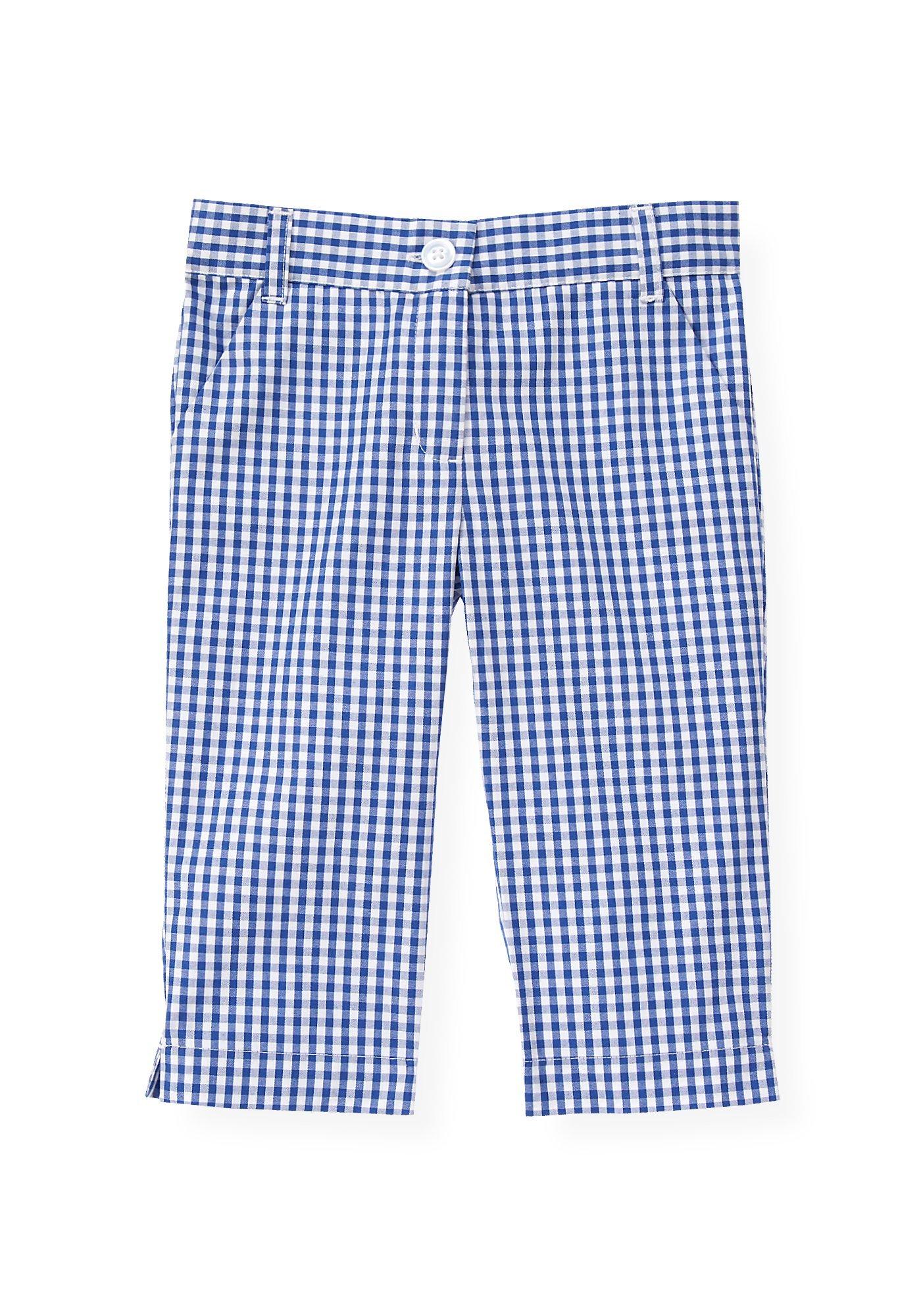navy gingham pants