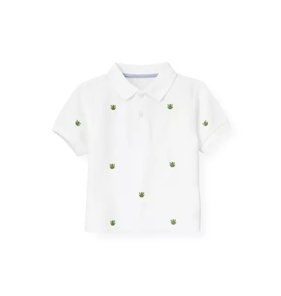 Embroidered Frog Polo Shirt image number 0