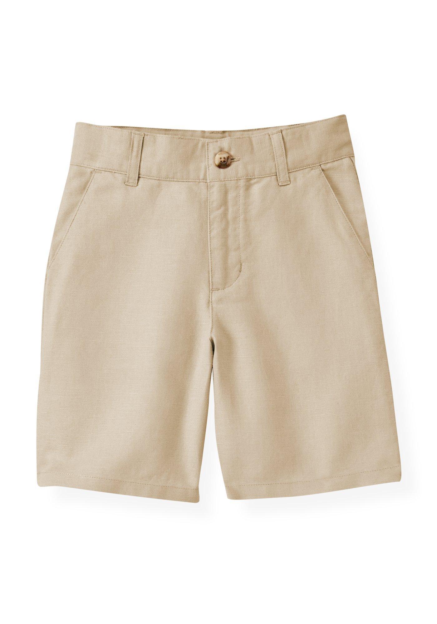 Khaki Linen Blend Short image number 0