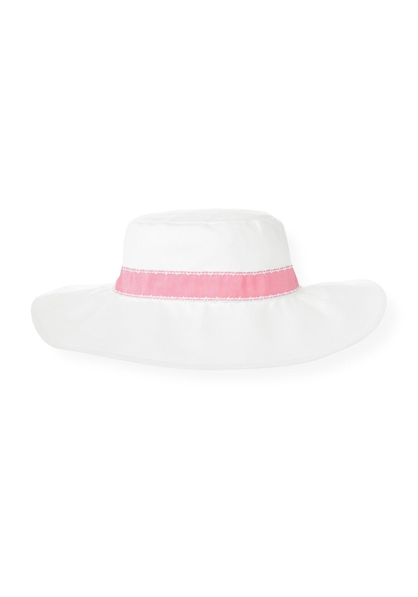 Pure White Grosgrain Bow Sunhat at JanieandJack