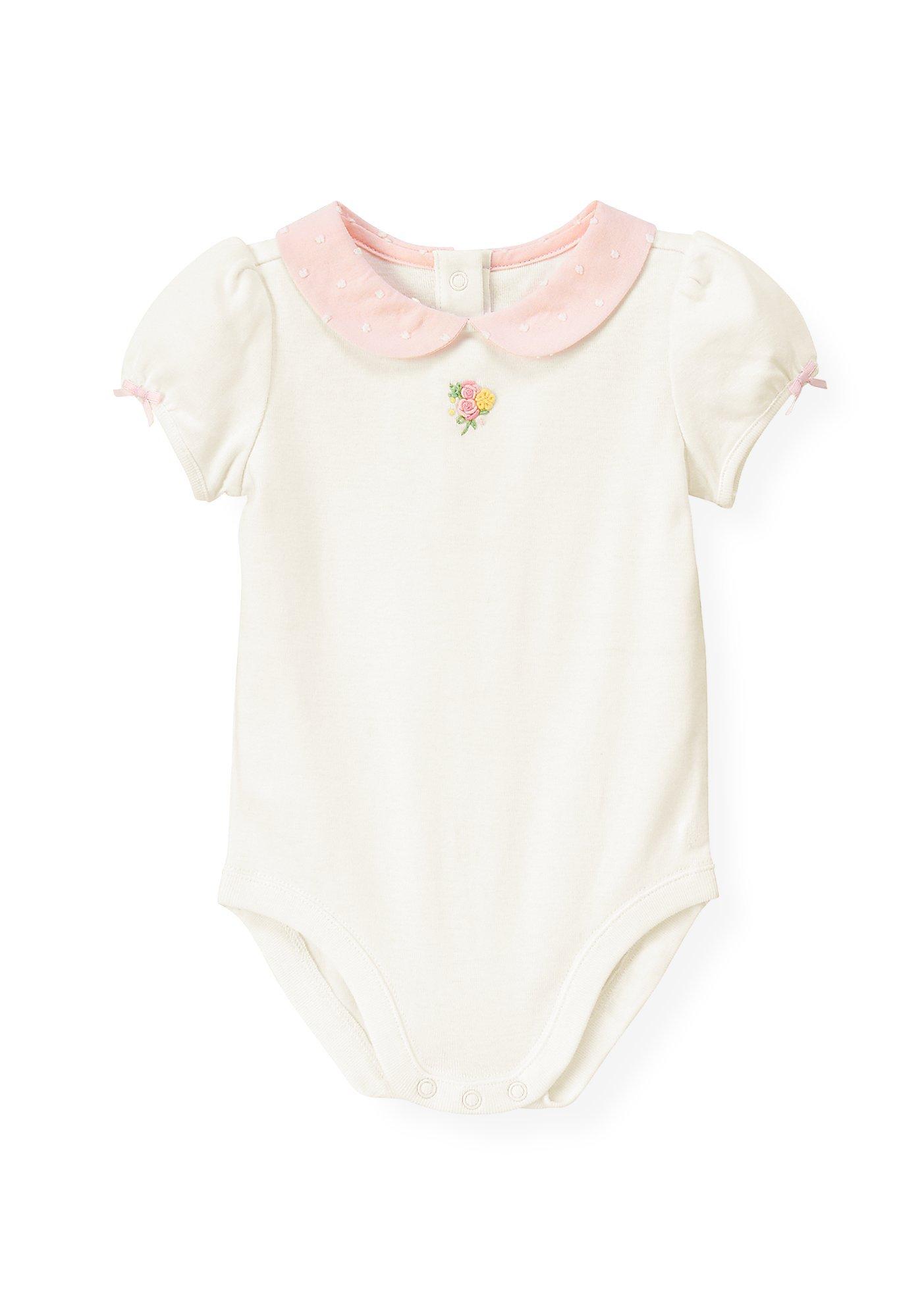 Hand-Embroidered Rose Bodysuit image number 0