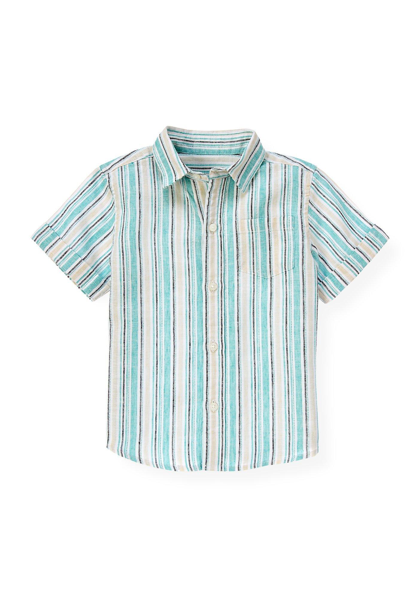 Linen Blend Stripe Shirt image number 0