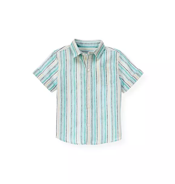 Linen Blend Stripe Shirt image number 0