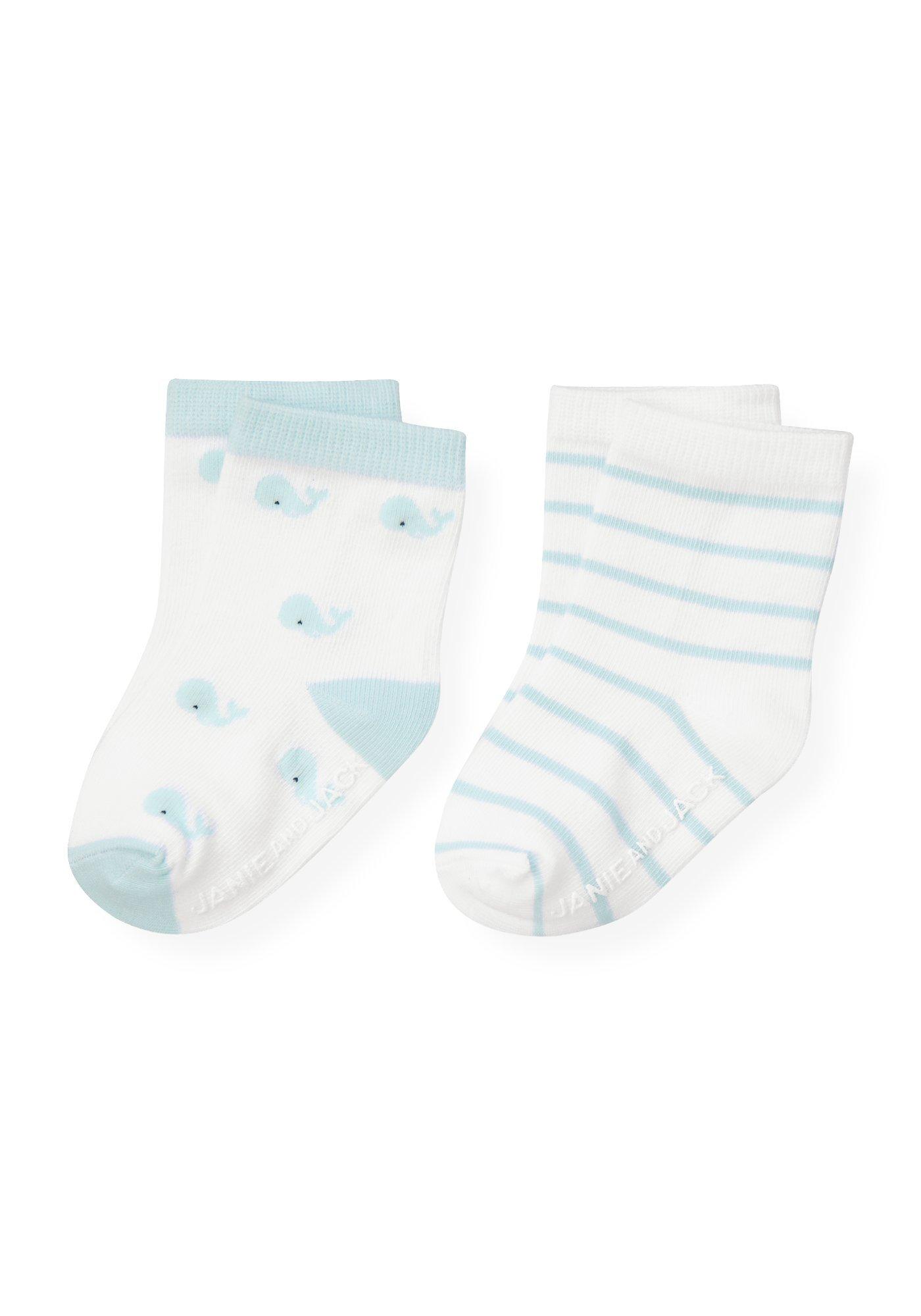 Whale Stripe Sock Two-Pack image number 0