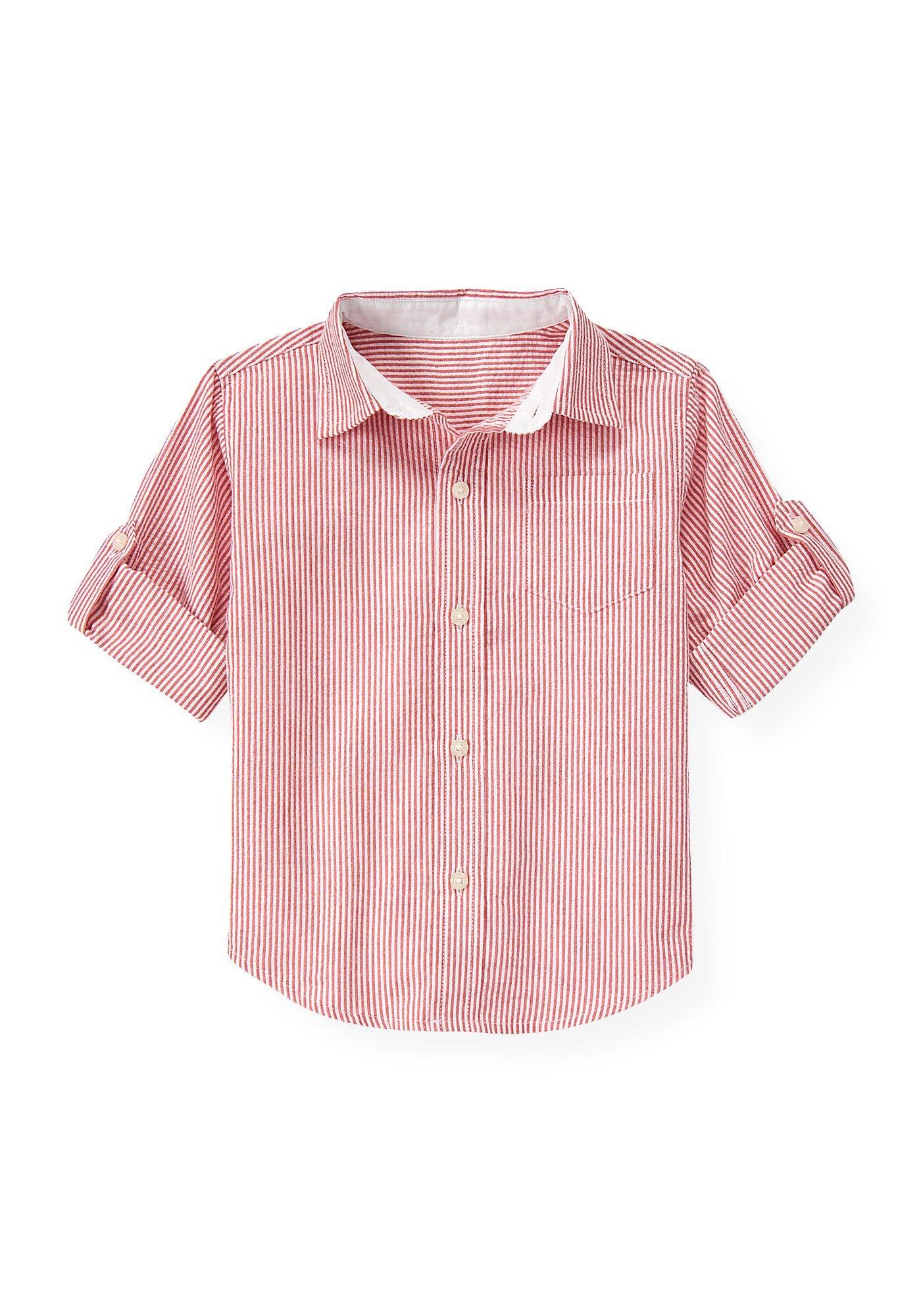 Stripe Seersucker Roll Cuff Shirt image number 0