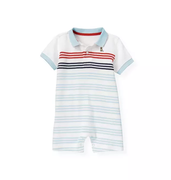 Polo Stripe One-Piece image number 0