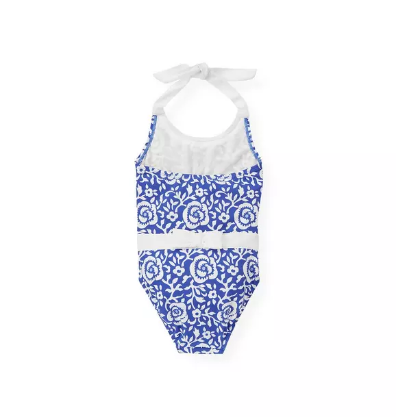 Geometric Floral Swimsuit image number 1