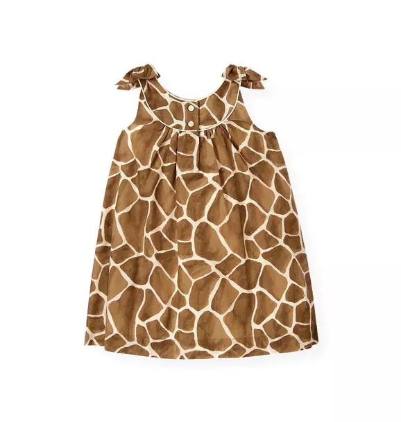 Giraffe Print Bow Dress image number 1