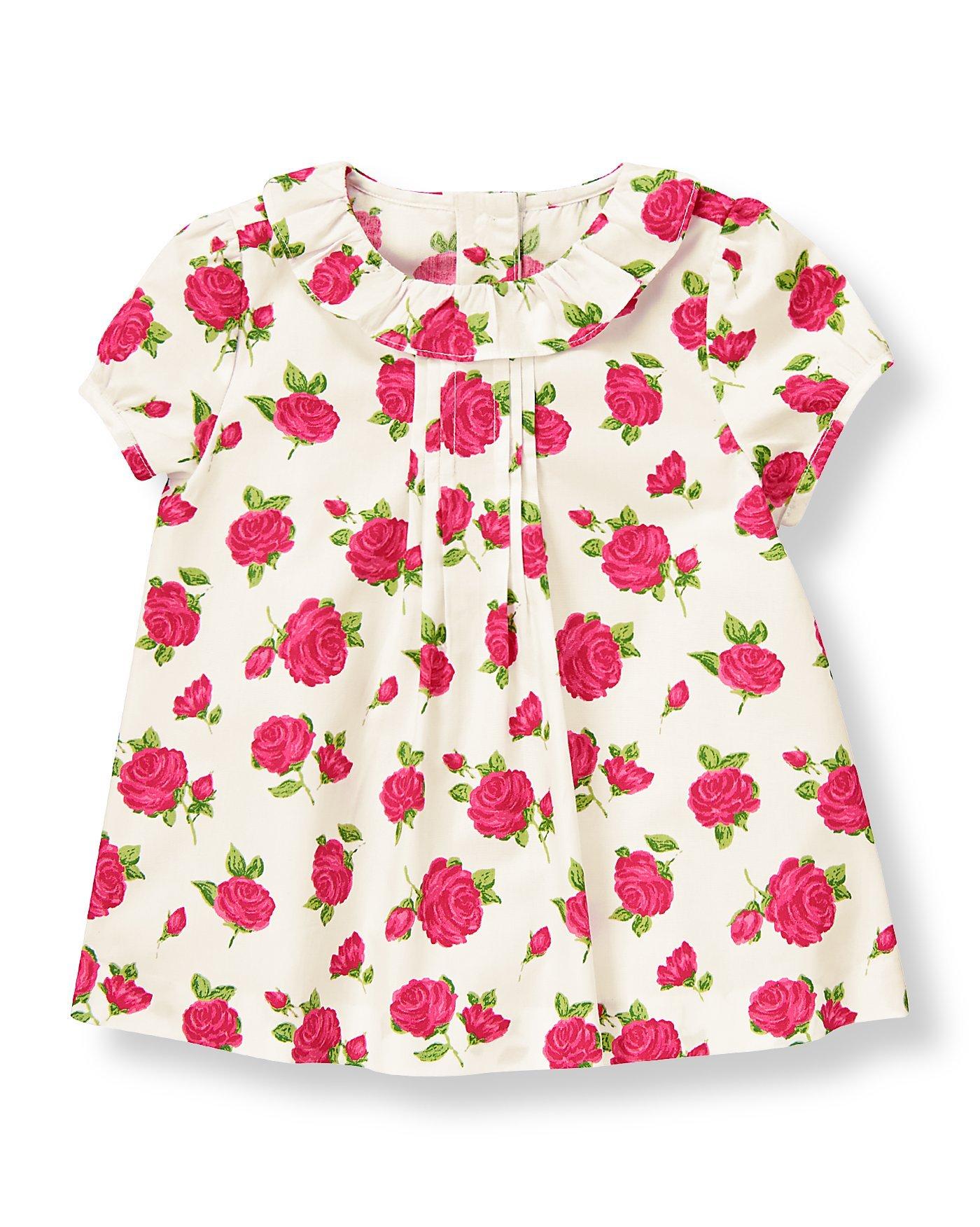 Rose Floral Collared Top image number 0