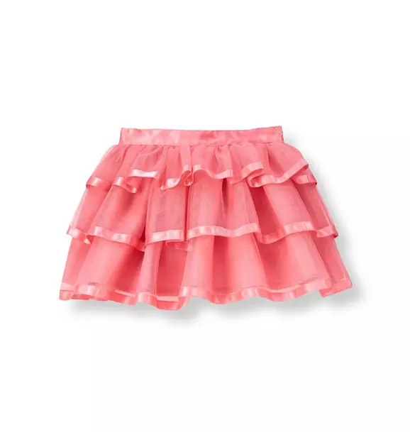 Satin Ribbon Tulle Skirt image number 0