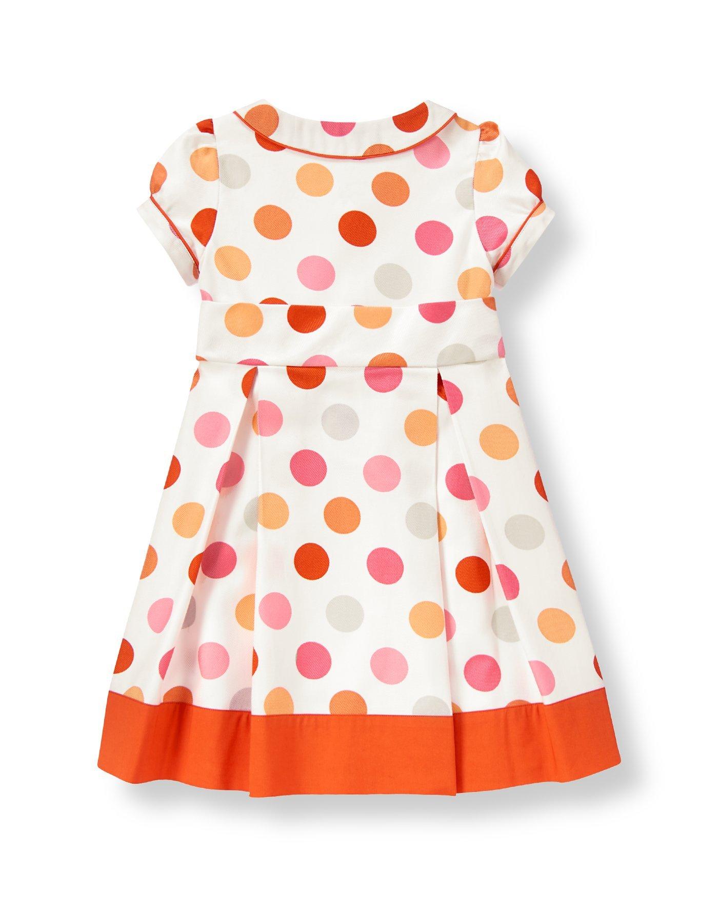 Piped Dot Shirt Dress image number 1