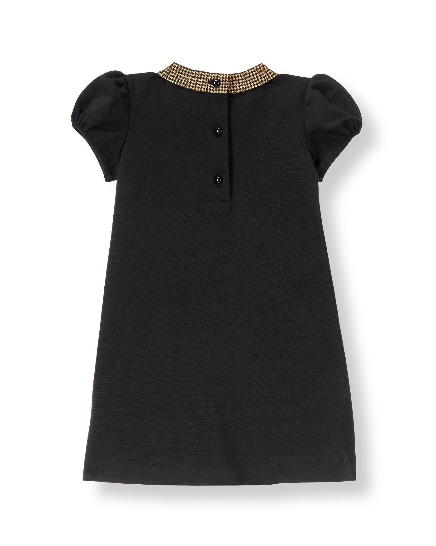 Houndstooth Trim Ponte Dress image number 1