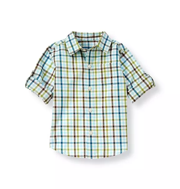 Plaid Roll Cuff Shirt image number 0
