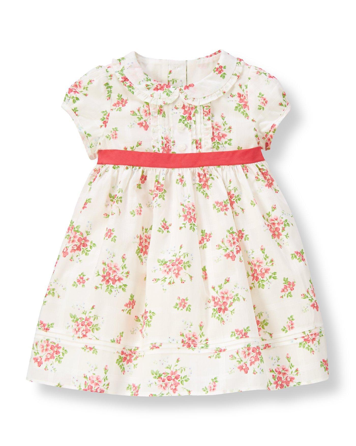 Pintucked Floral Dress image number 0