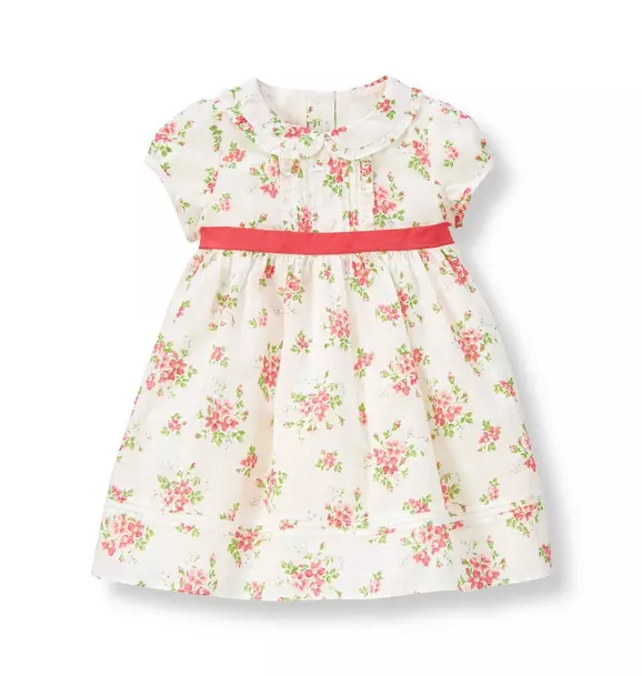 Pintucked Floral Dress image number 0