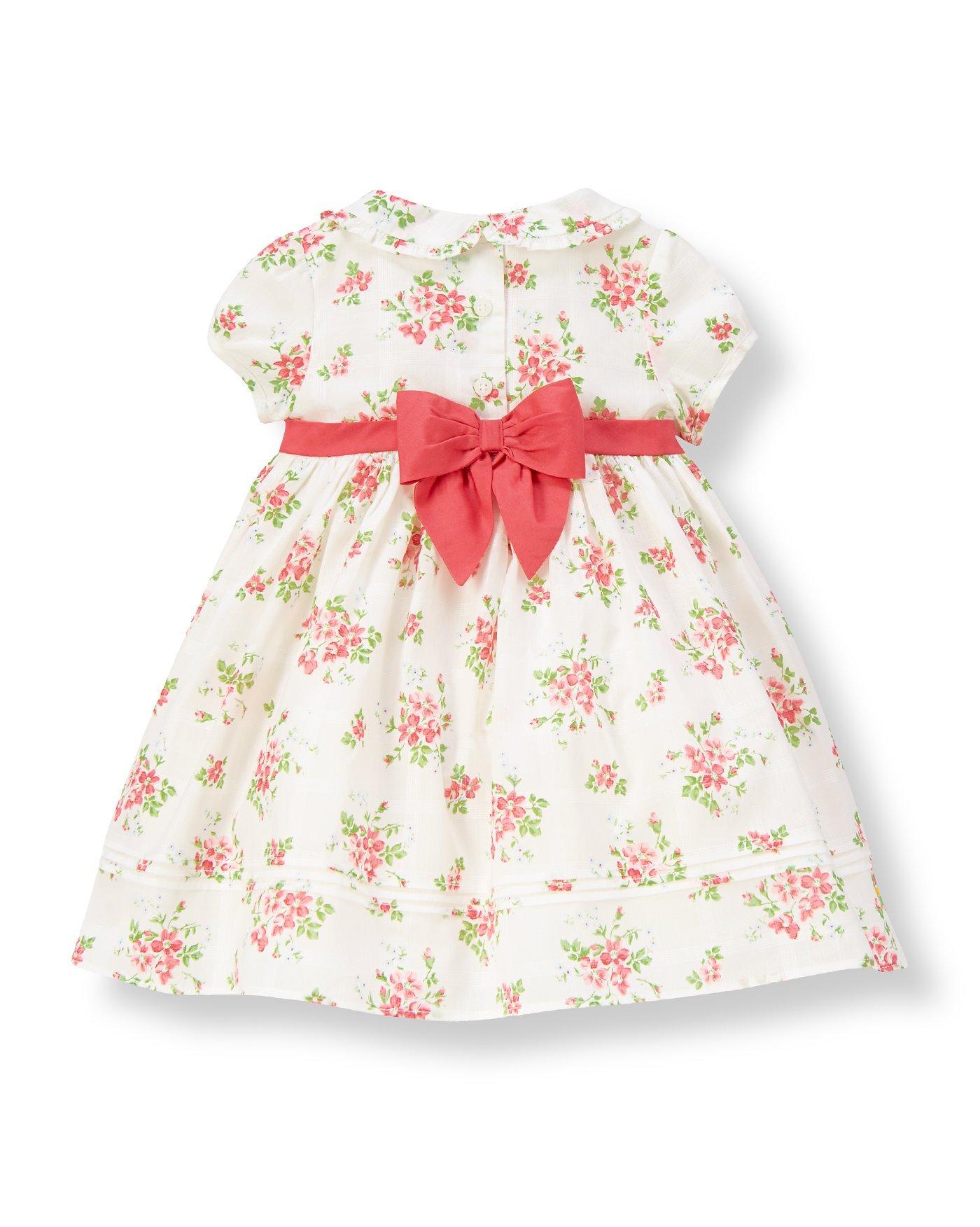 Pintucked Floral Dress image number 1