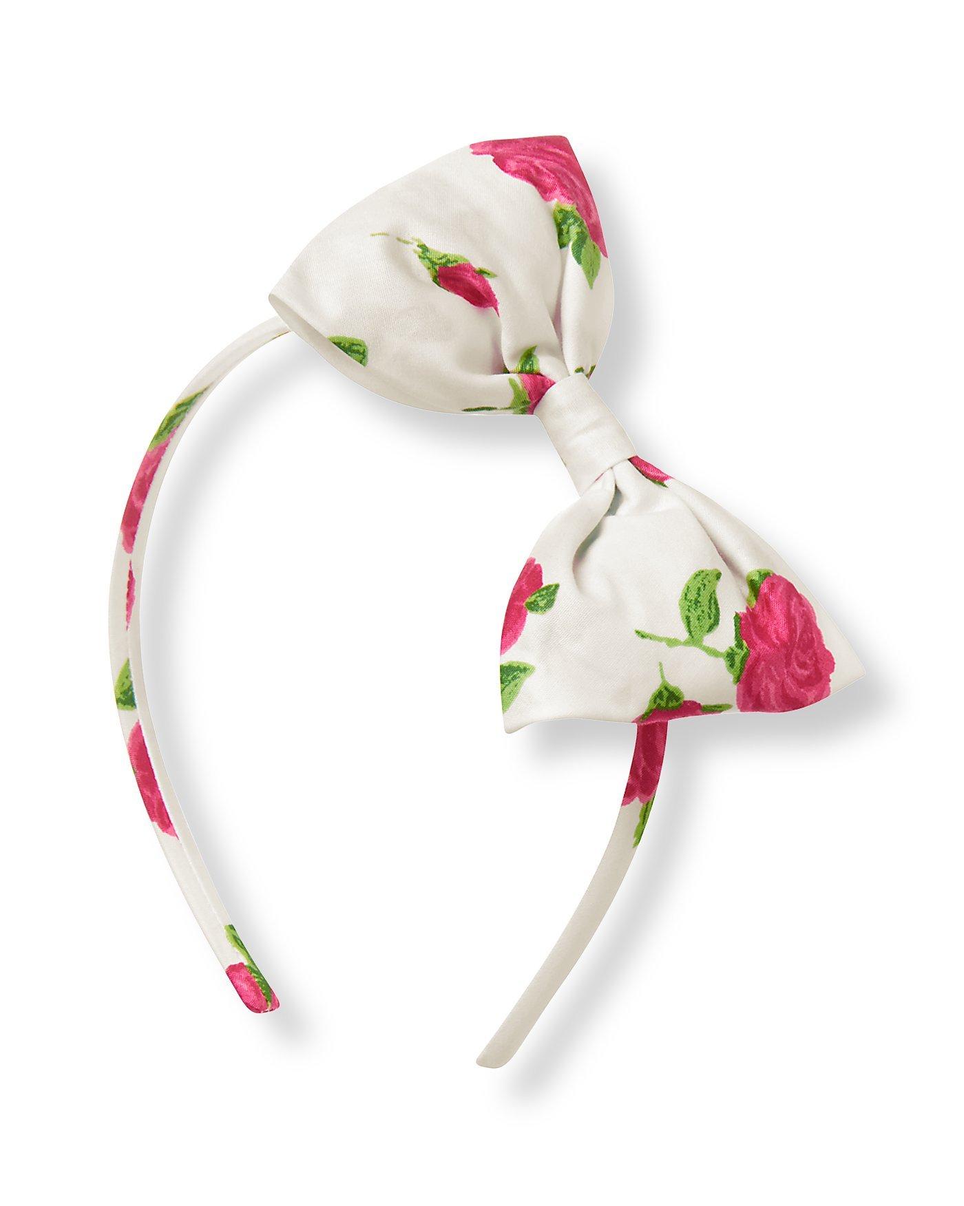 Rose Floral Bow Headband image number 0