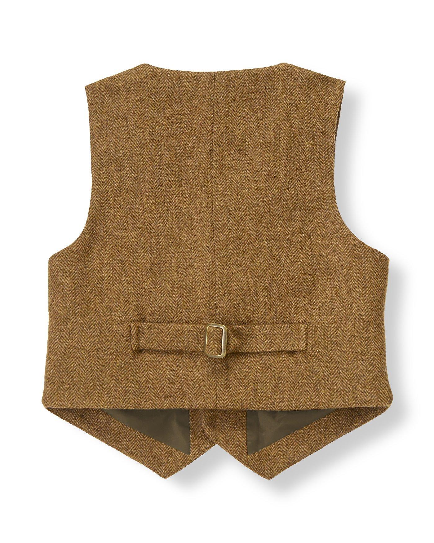 Herringbone Wool Blend Suit Vest image number 1