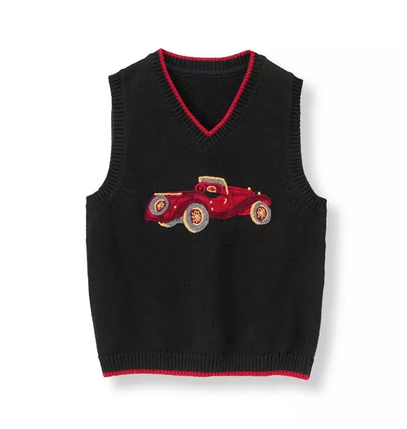 Vintage Car Sweater Vest image number 0