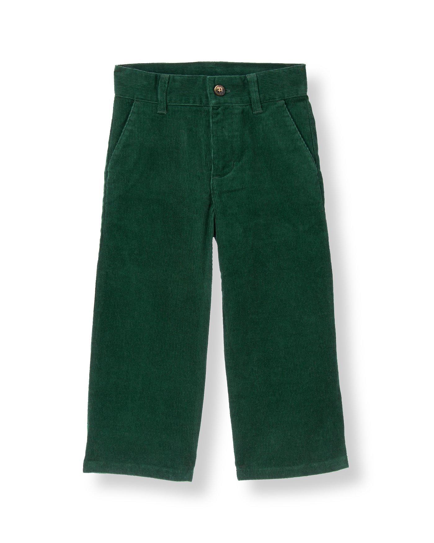 Grow Boy's Pants In Green Corduroy