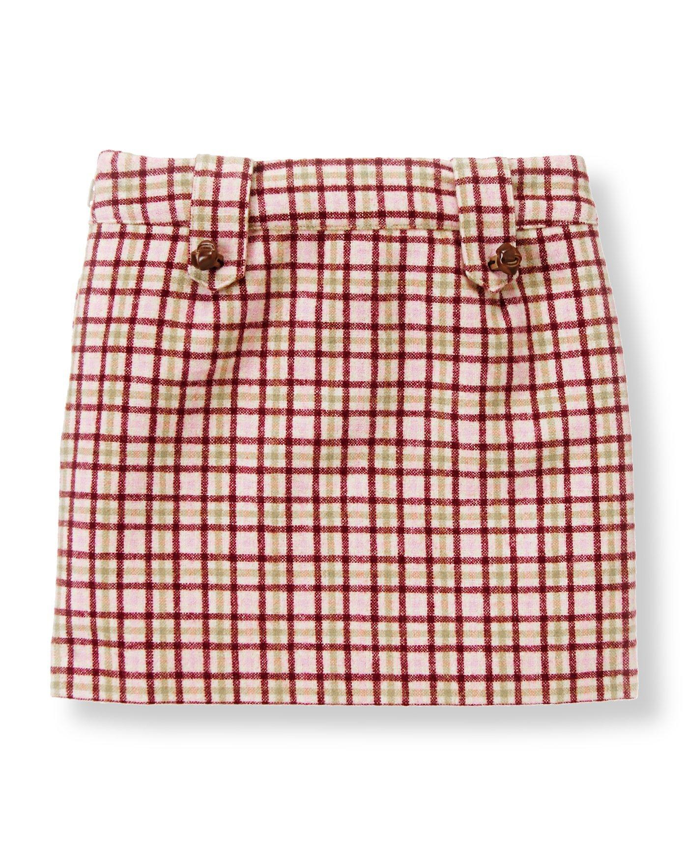 Button Plaid Skirt image number 0