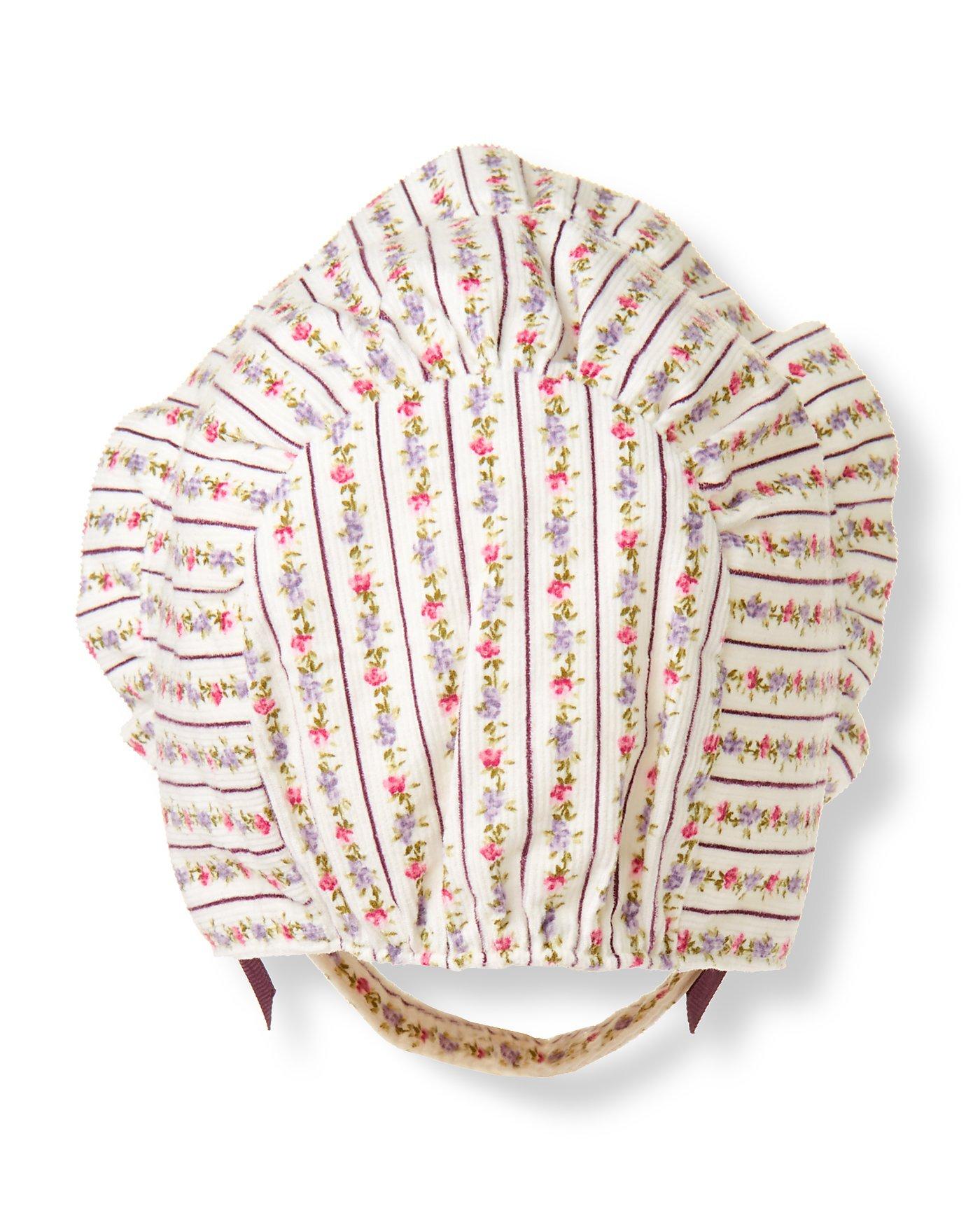 Wallpaper Stripe Floral Corduroy Bonnet image number 1