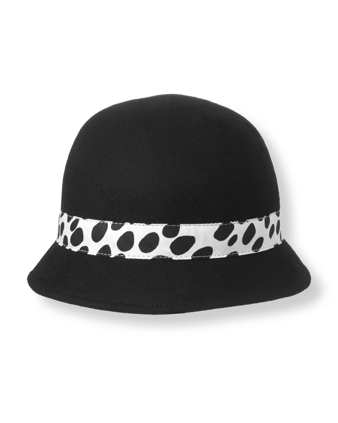 Dalmatian Dot Wool Cloche Hat image number 0