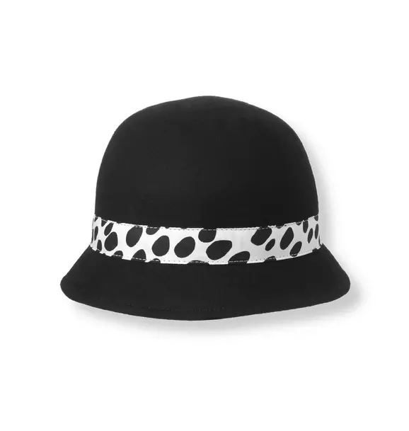 Dalmatian Dot Wool Cloche Hat image number 0