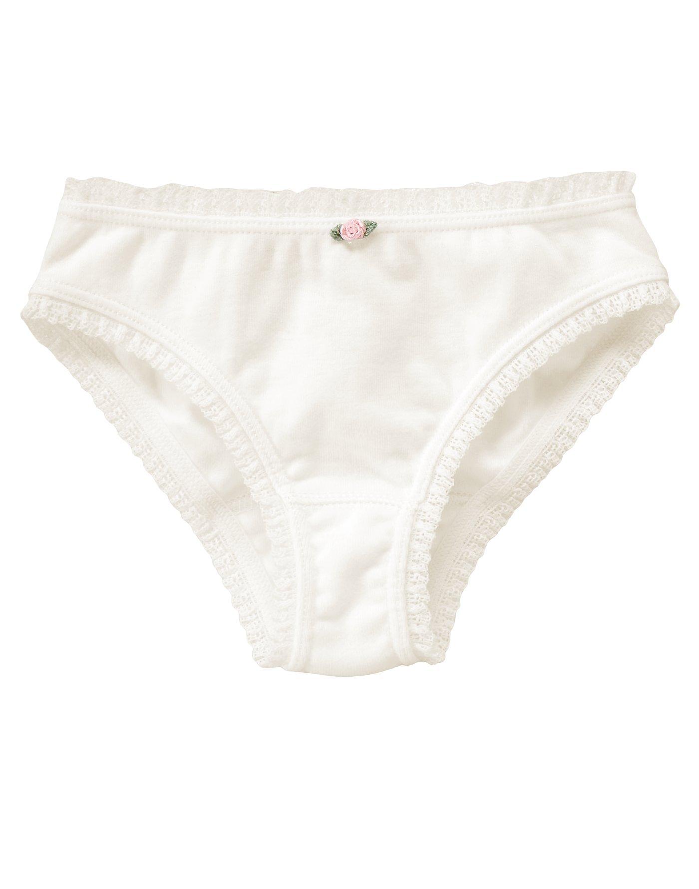 Lace Trim Rosette Panty image number 0