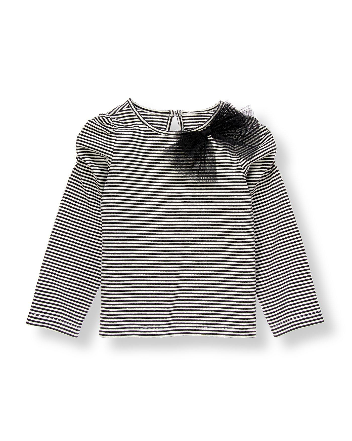 Tulle Bow Stripe Top image number 0