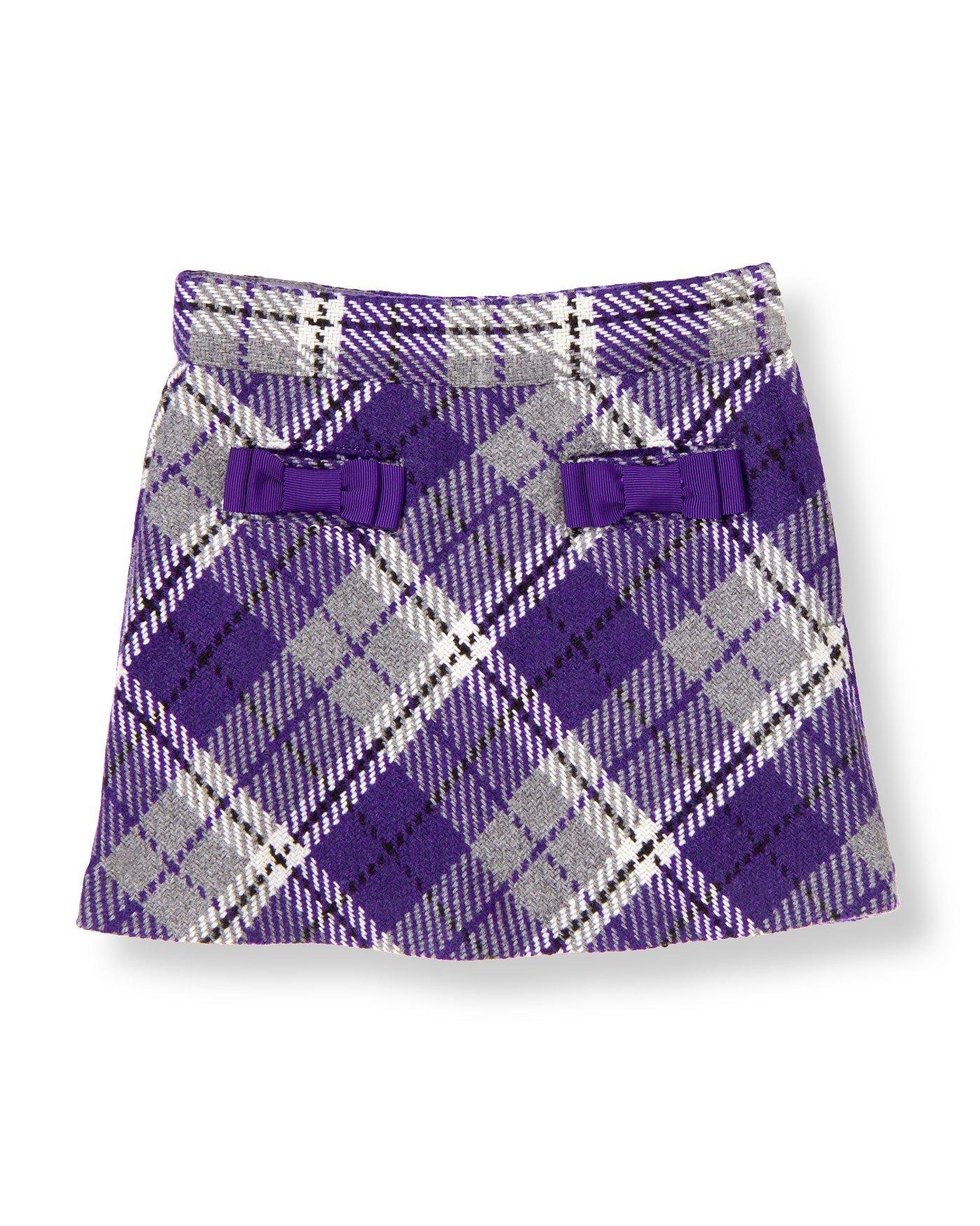 Bow Pocket Plaid Skirt image number 0