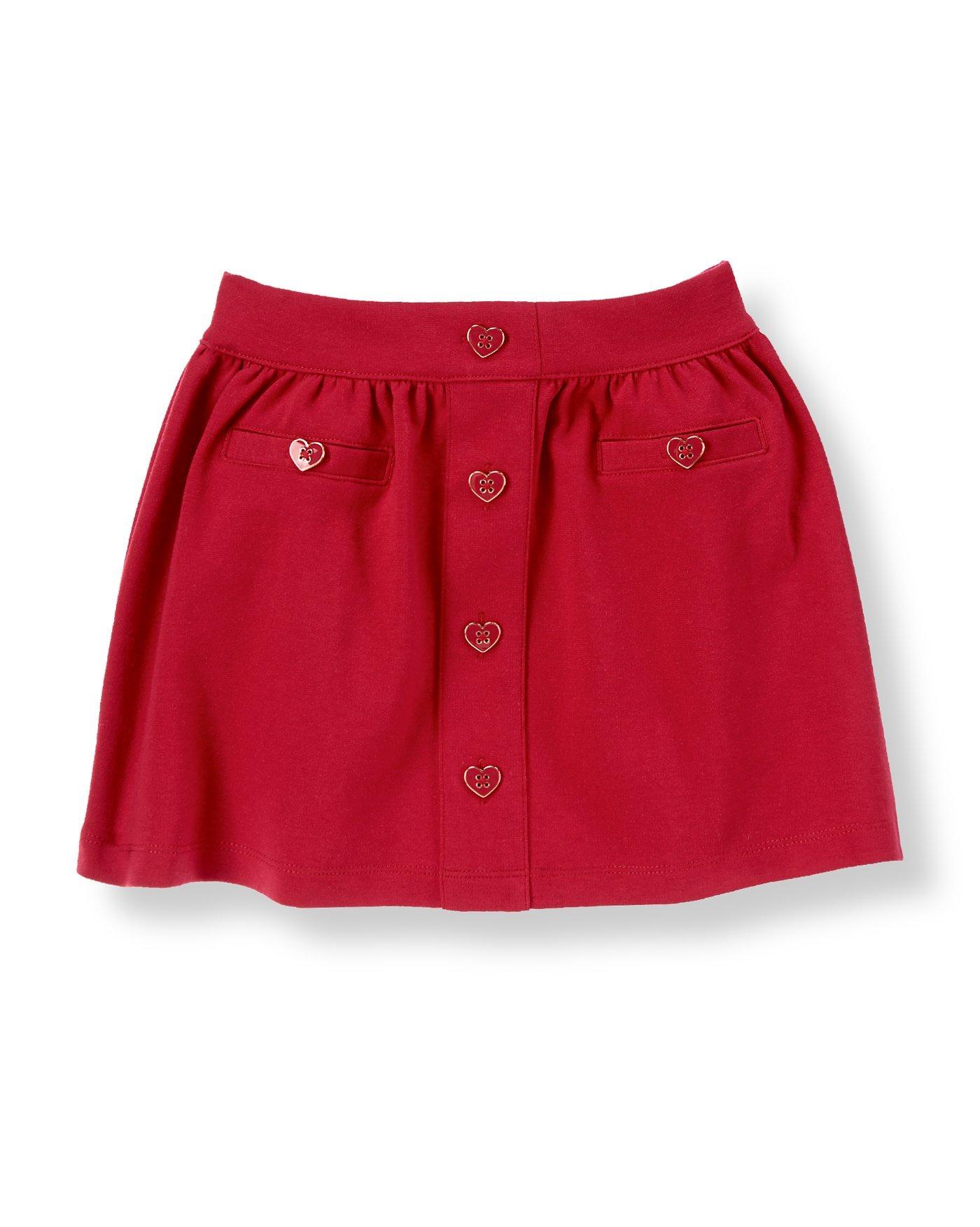 Heart Button Ponte Skirt image number 0