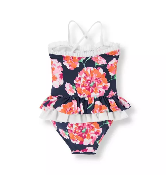 Floral Ruffle Swimsuit image number 1
