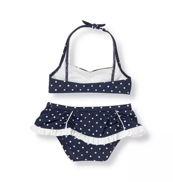 Dot Ruffle Two-Piece Swimsuit image number 1